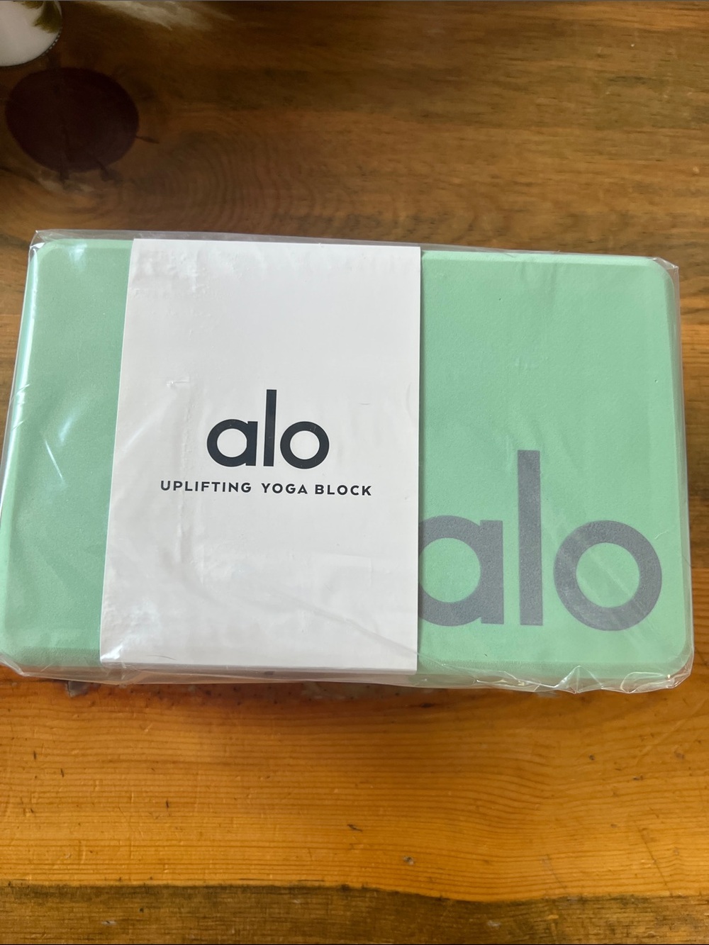 Alo Uplifting Yoga Block in Honeydew/Silver